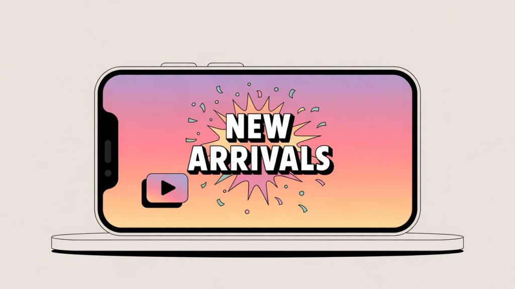 A vibrant illustration of an Instagram Reel on a smartphone, featuring quick video content with animated text overlays.