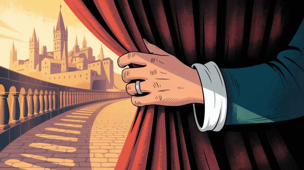 An illustration of a hand pulling back a curtain to reveal a clear path, representing the uncovering of hidden truths and better strategies.