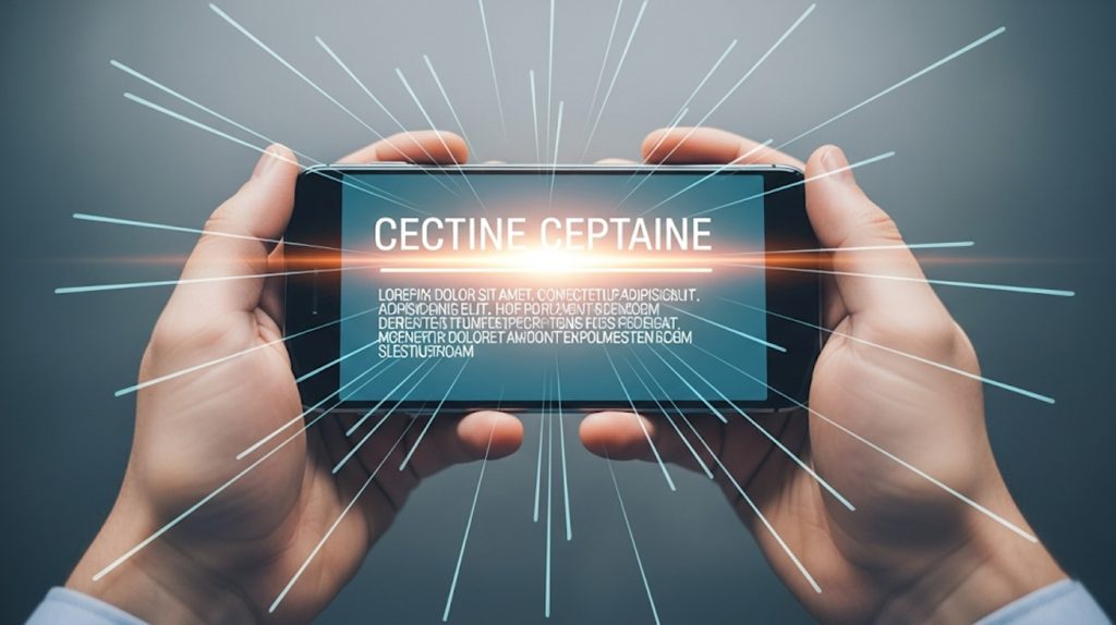 An illustration of a glowing first line of a caption, with lines extending out, symbolizing the power of an engaging hook to drive a reader's attention and engagement.