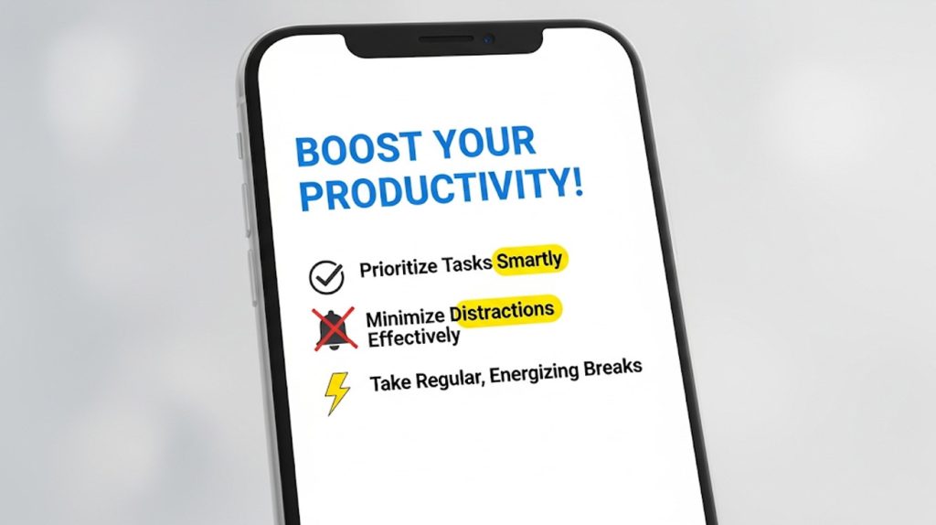 An illustration of a single Instagram post with a bold headline, crisp points, and appealing graphics, symbolizing a strategy for creating impactful standalone content.